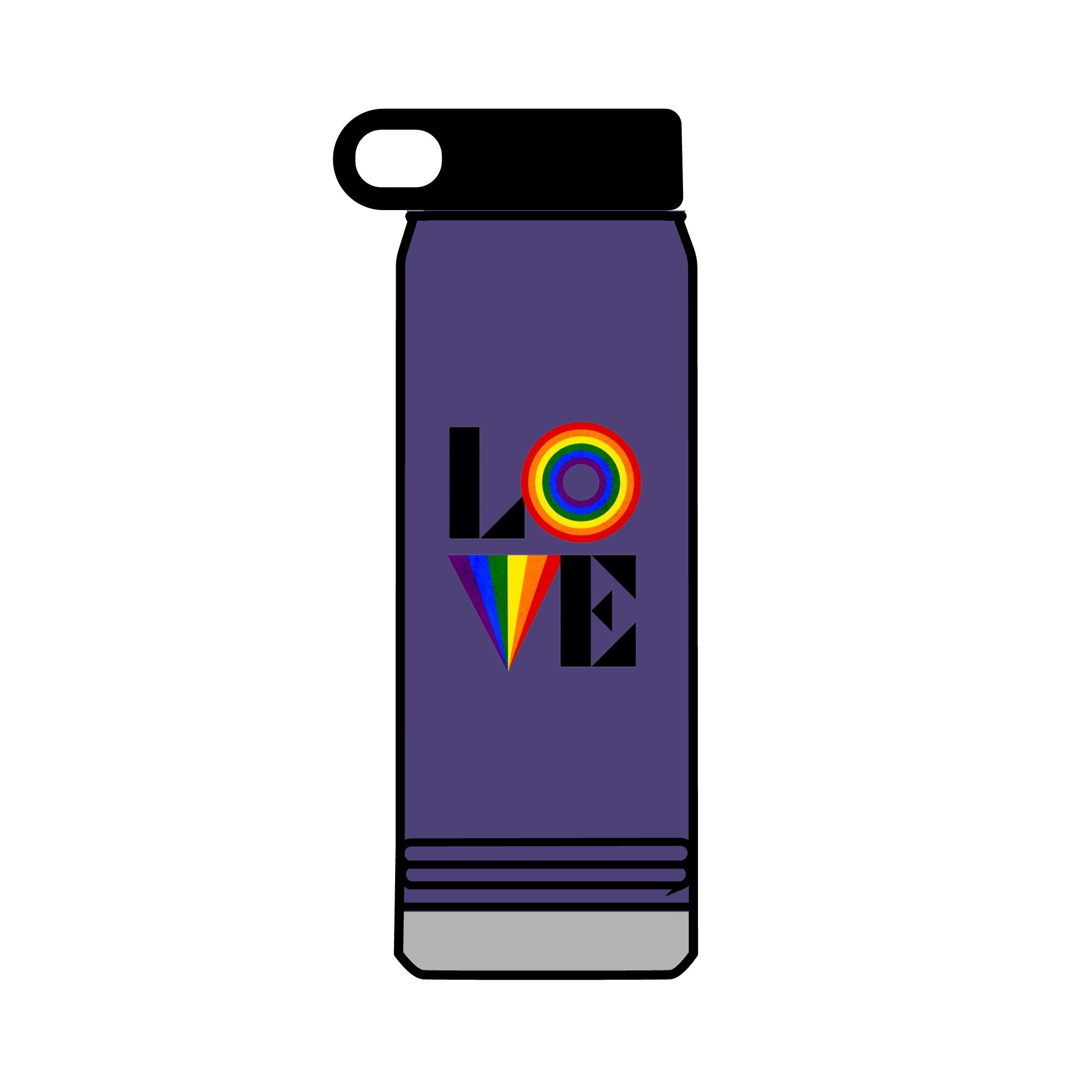 Rainbow Love 32oz Water Bottle