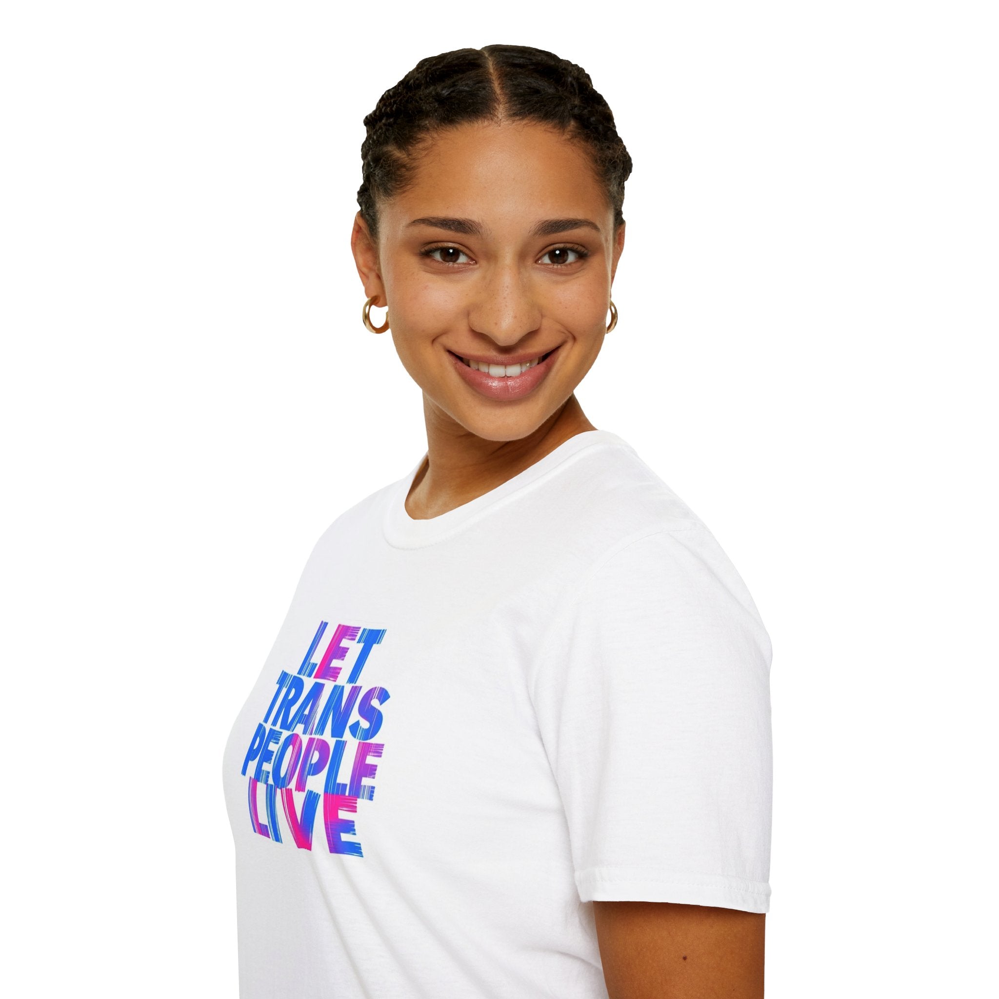 Let Trans People Live Unisex Softstyle T-Shirt