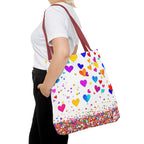 Falling Hearts Tote Bag