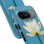 Open White Peace Lily Design Tough Case For Android & iPhone