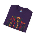 Juneteenth T-Shirt — "Happy Juneteenth" Floral Celebration Tee