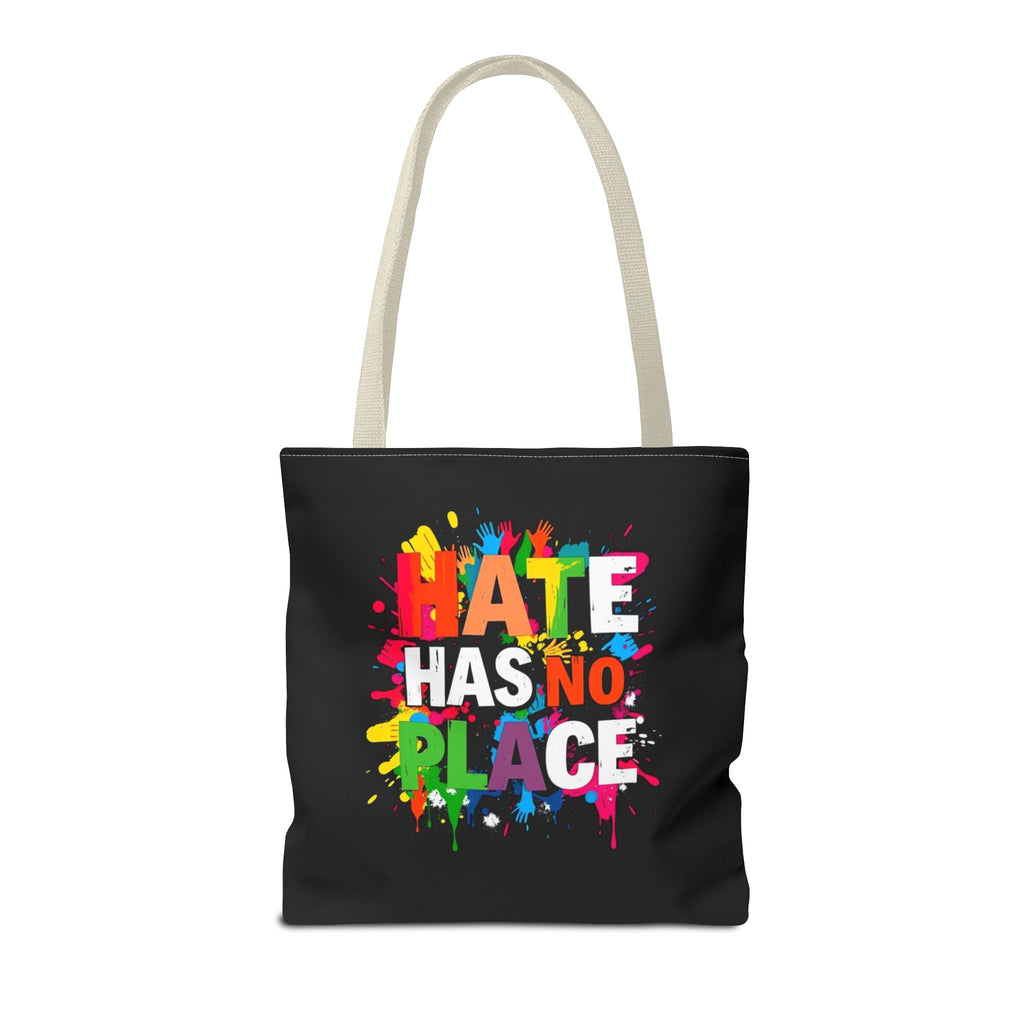 Hate Has No Place Paint Splatter Tote Bag