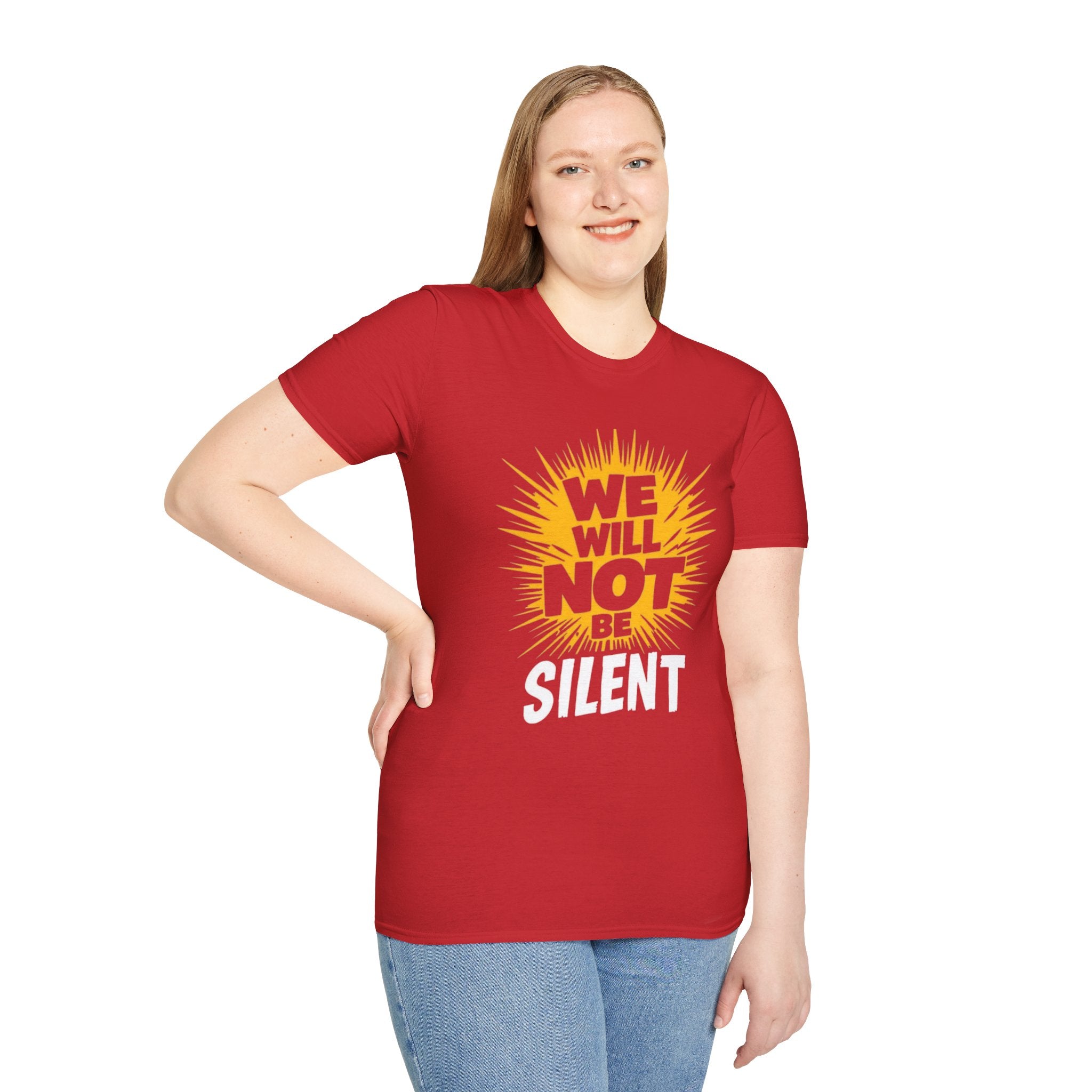 Empowerment Graphic Tee - We Will Not Be Silent | Unisex Softstyle T-Shirt