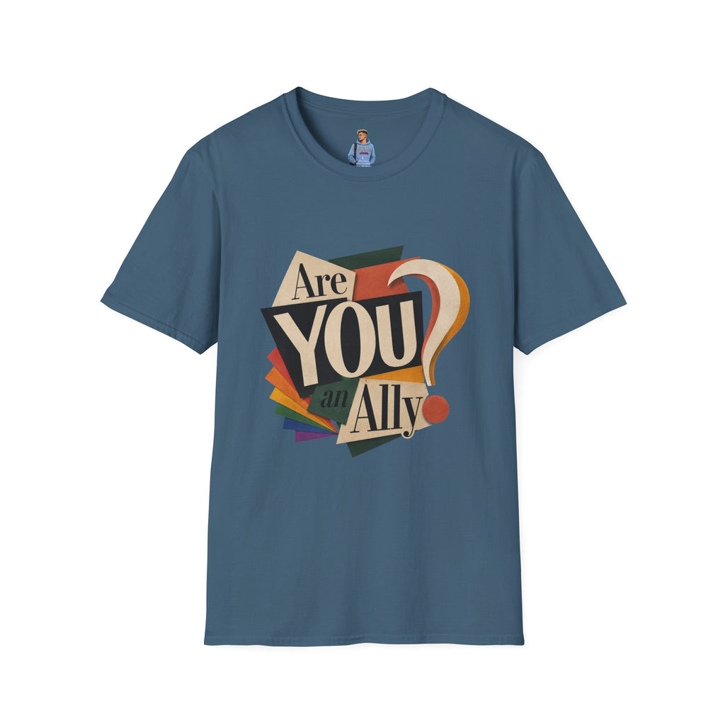 Are You An Ally? T-Shirt — Vintage Pride Ally Tee