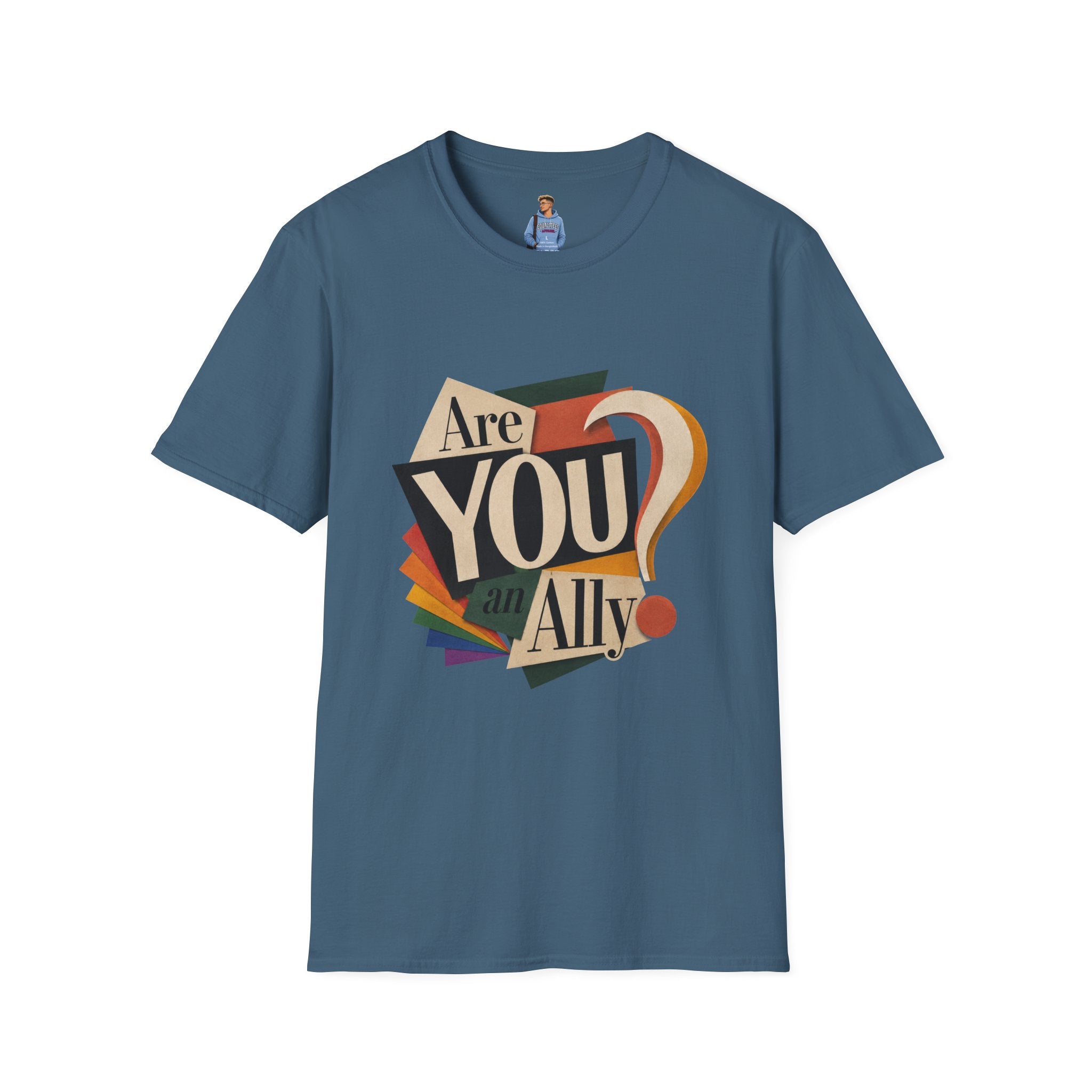 Are You An Ally? T-Shirt — Vintage Pride Ally Tee