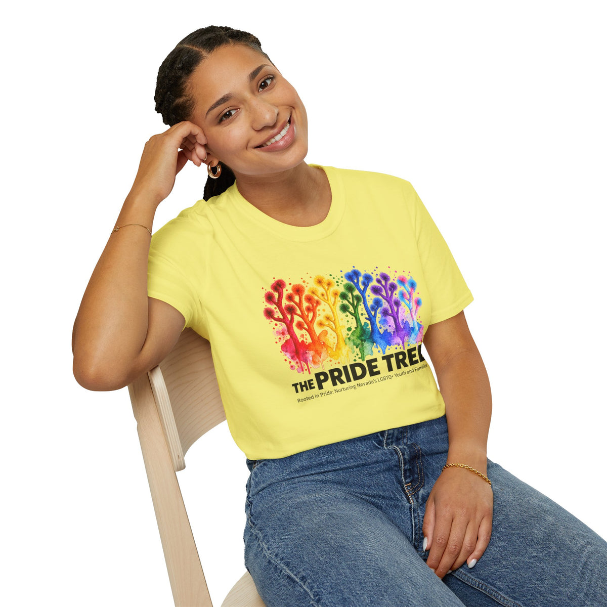 Pride Tree Las Vegas T-Shirt - Black Text