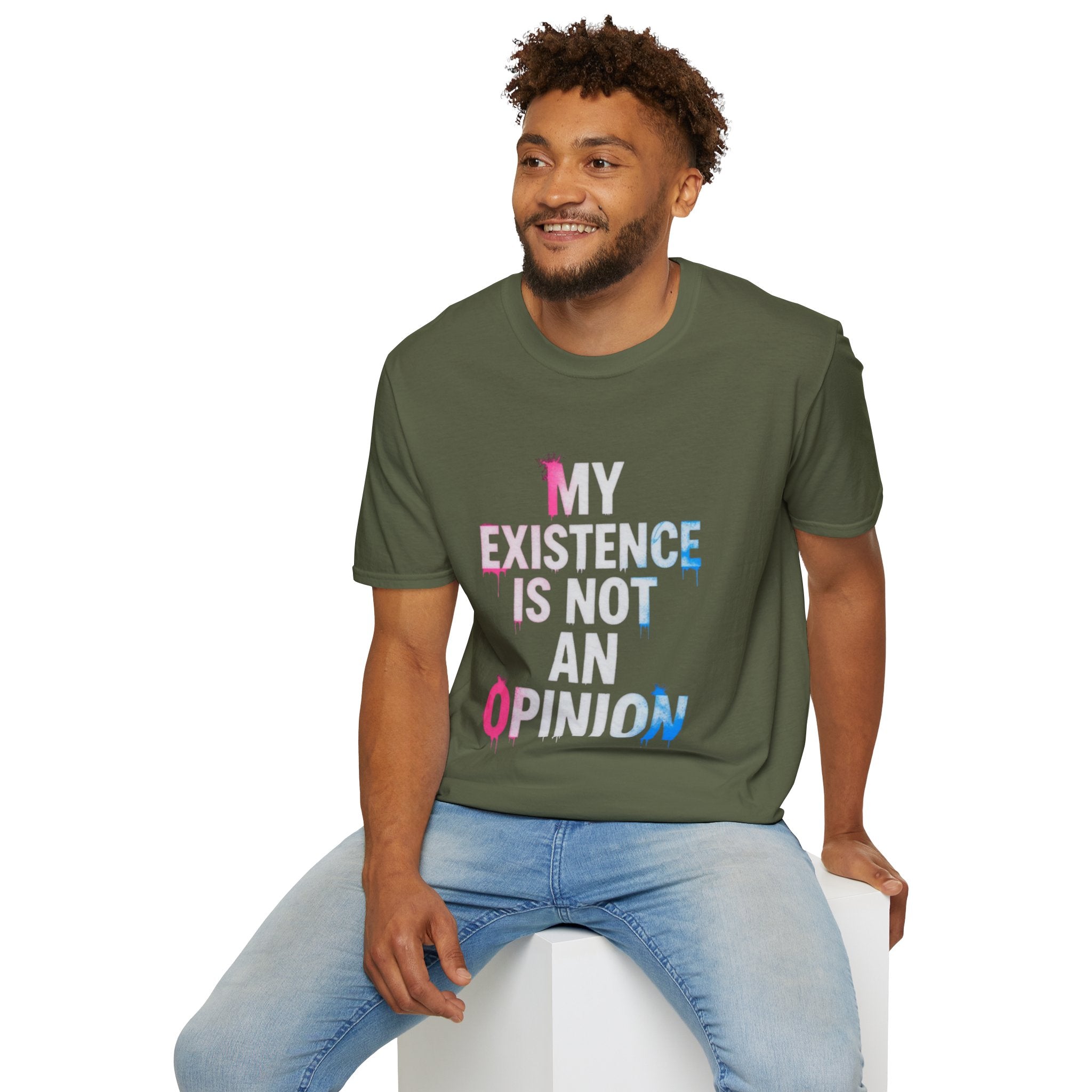 My Existence Is Not An Opinion T-Shirt — Trans Pride Statement Tee