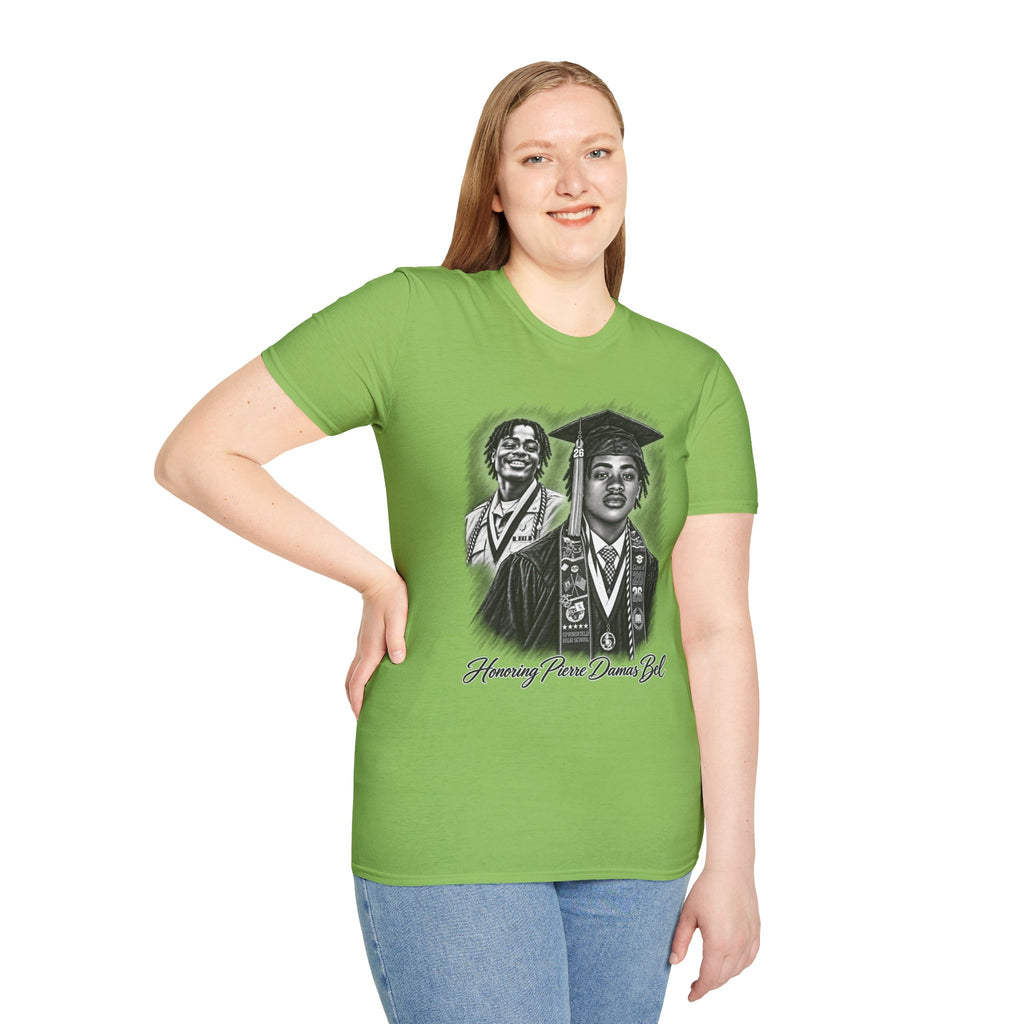 Double Portrait Front - In Memory of Pierre Damas Bel T-Shirt
