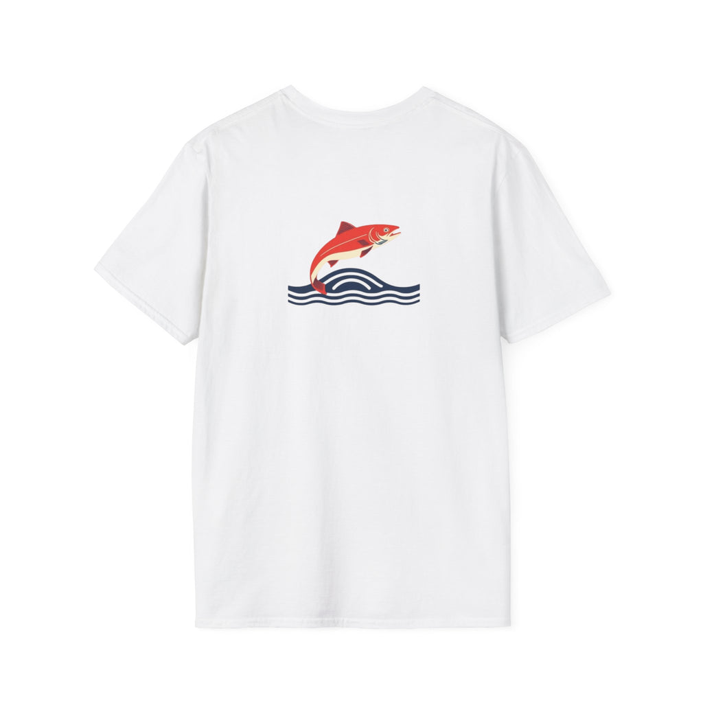 Jumping Salmon Native Pride Softstyle Unisex T-shirt