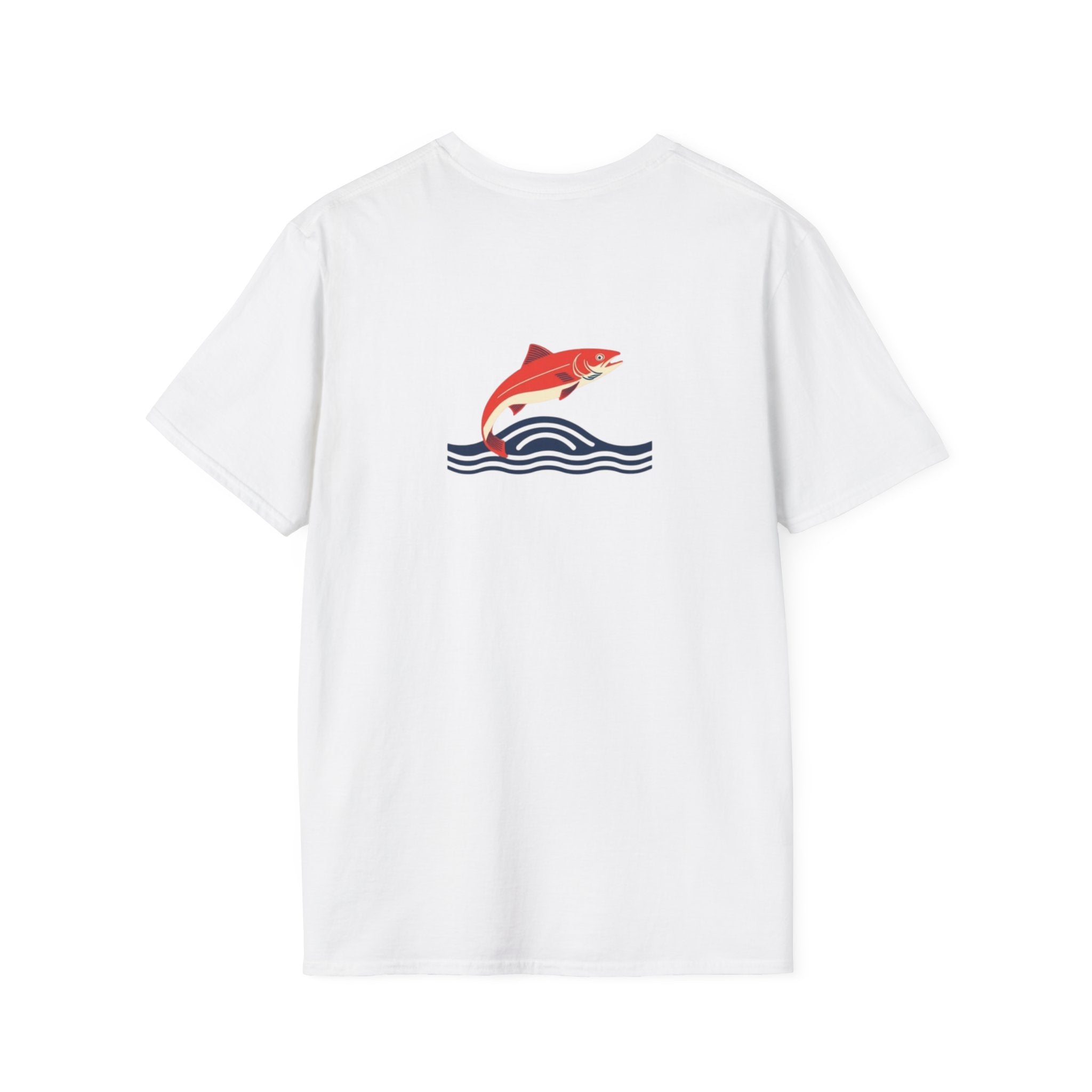 Jumping Salmon Native Pride Softstyle Unisex T-shirt