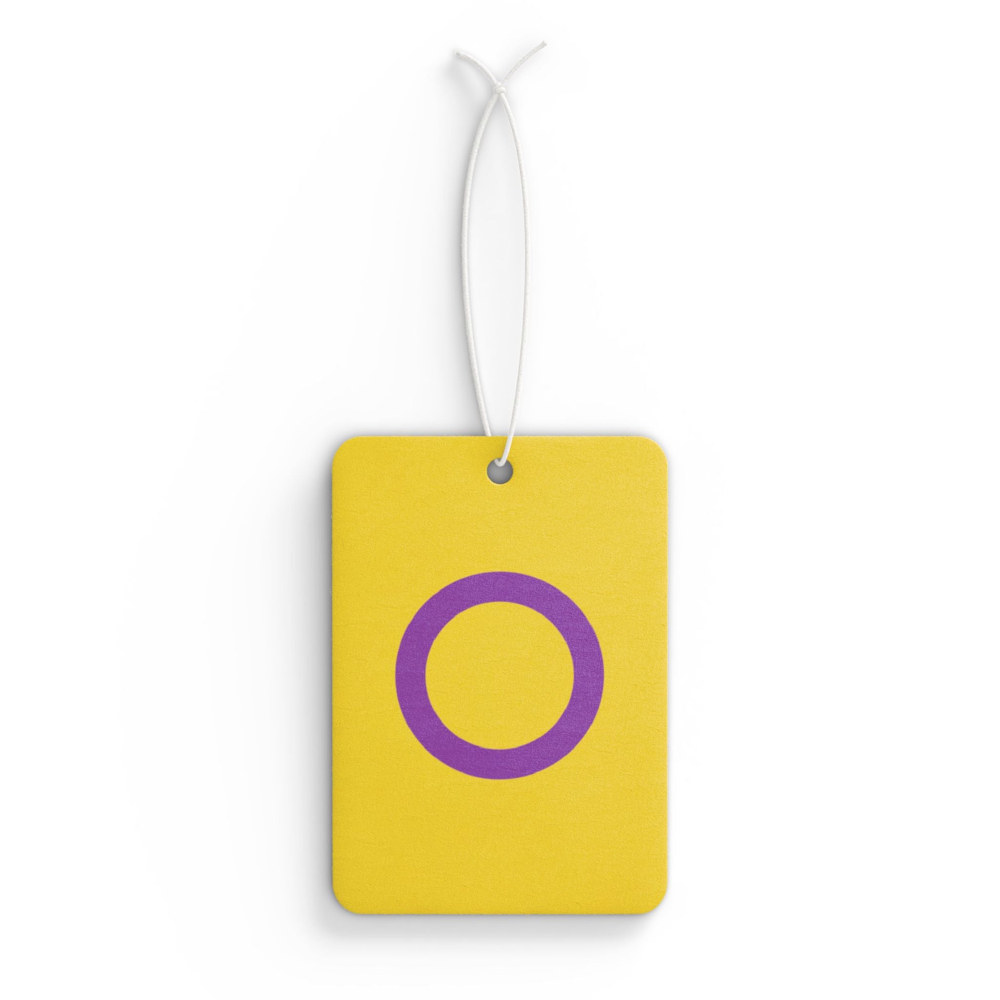 Intersex Pride Flag Car Air Freshener - Eclectic and Aromatic