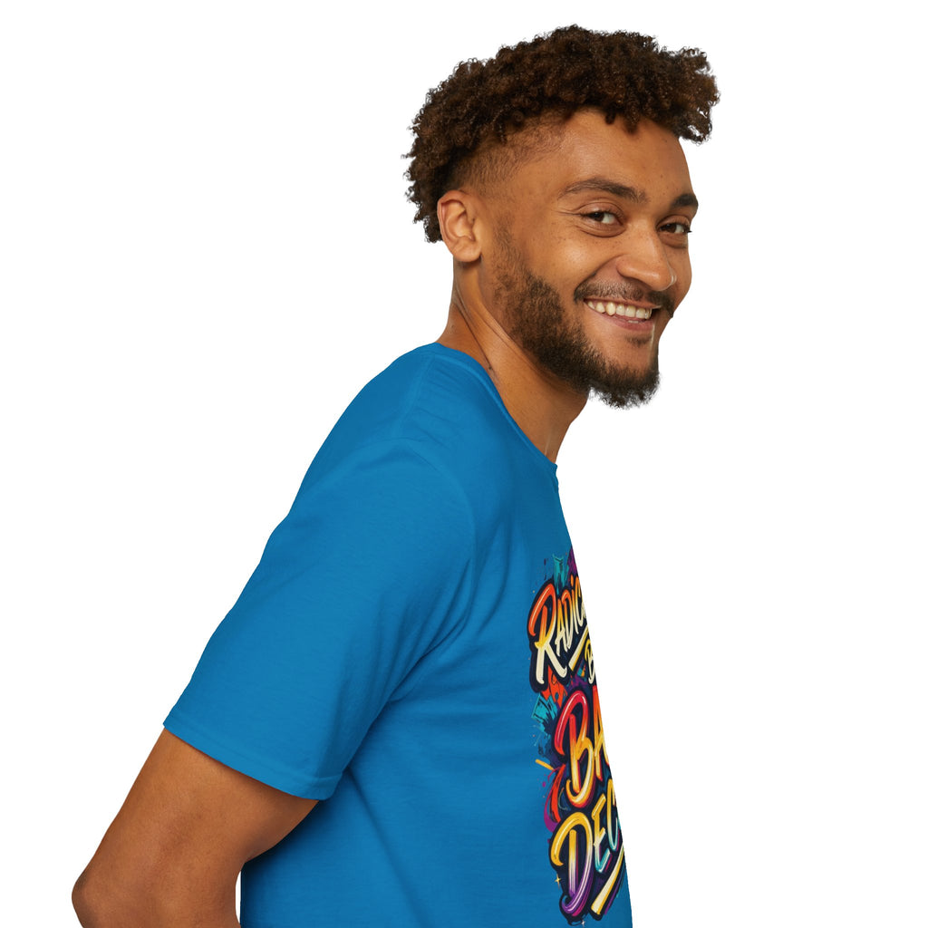 Radicalized by Basic Decency T-Shirt Colorful Graffiti Typography