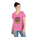 V-Neck T-Shirt: 'Protect Queer Kids' Design