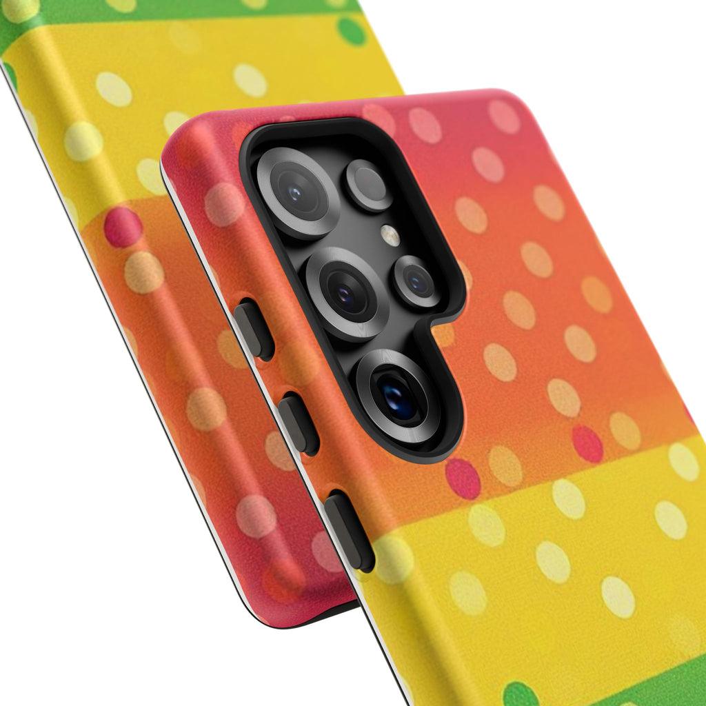 Rainbow Polka-Dot Tough Case for Android