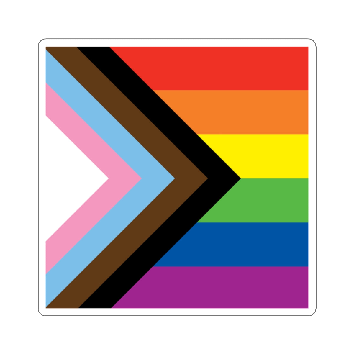 Die-Cut Stickers - Updated Pride Flag