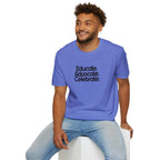 Teacher Advocate T-Shirt - Subtle Pride Educate Advocate Celebrate Design - EqualiTees.Me