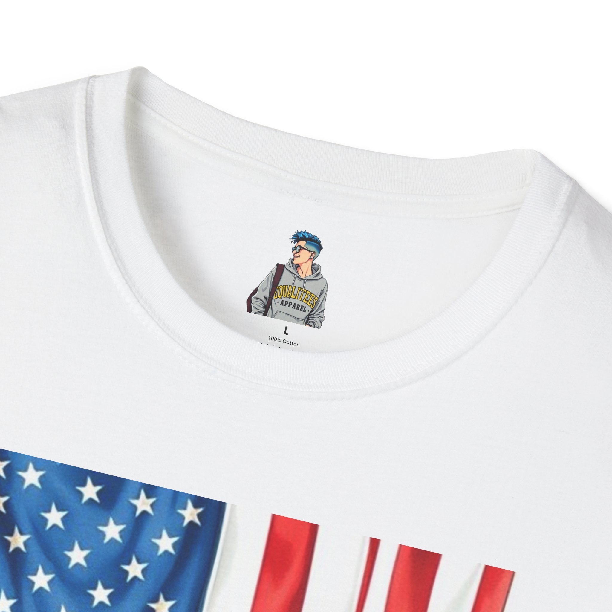 American Patriots Stand Behind Ukraine Unisex Softstyle T-Shirt
