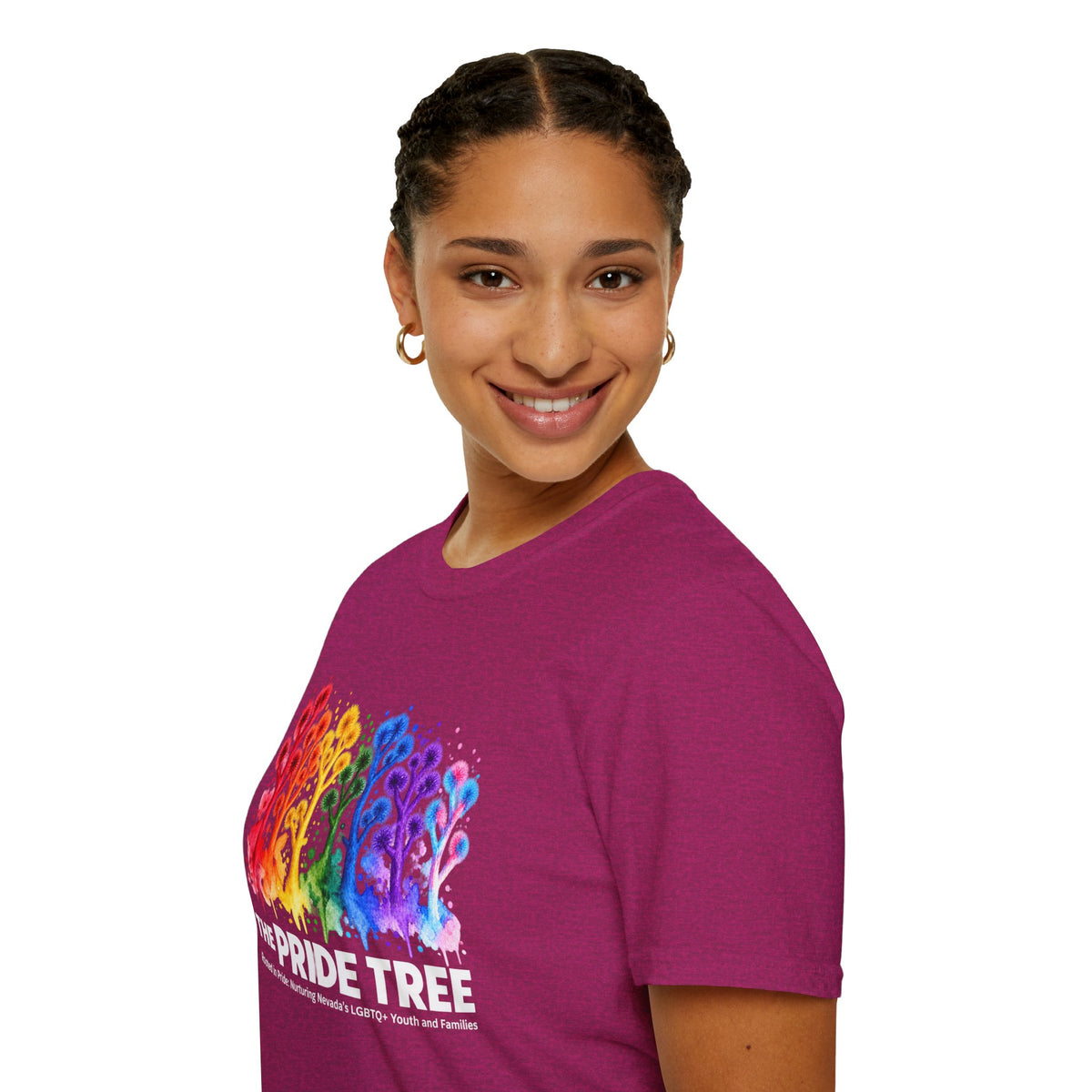 Pride Tree Las Vegas White Text T-shirt