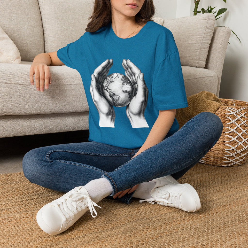 Earth in Your Hands T-Shirt — Protect the Planet Graphic Tee