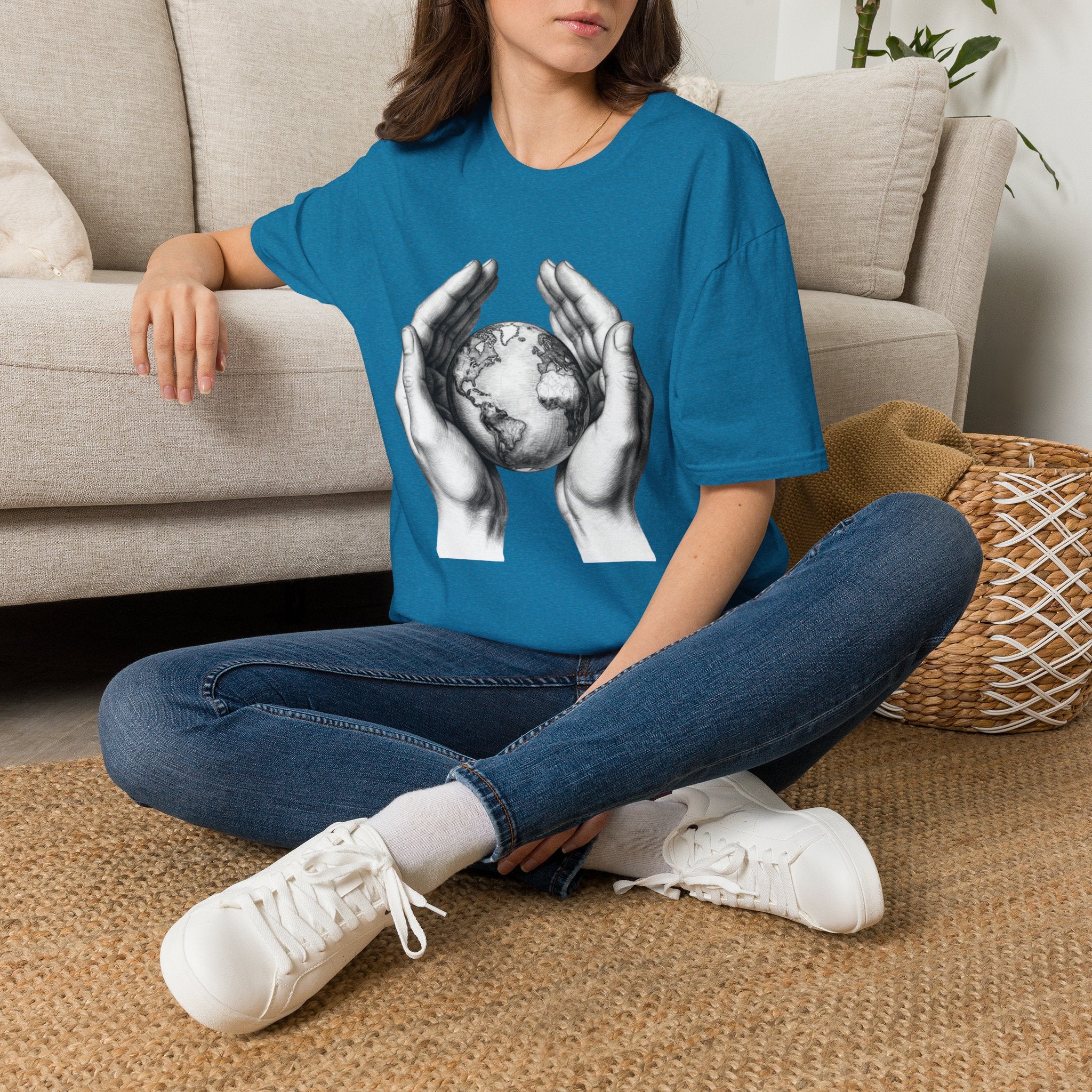 Earth in Your Hands T-Shirt — Protect the Planet Graphic Tee