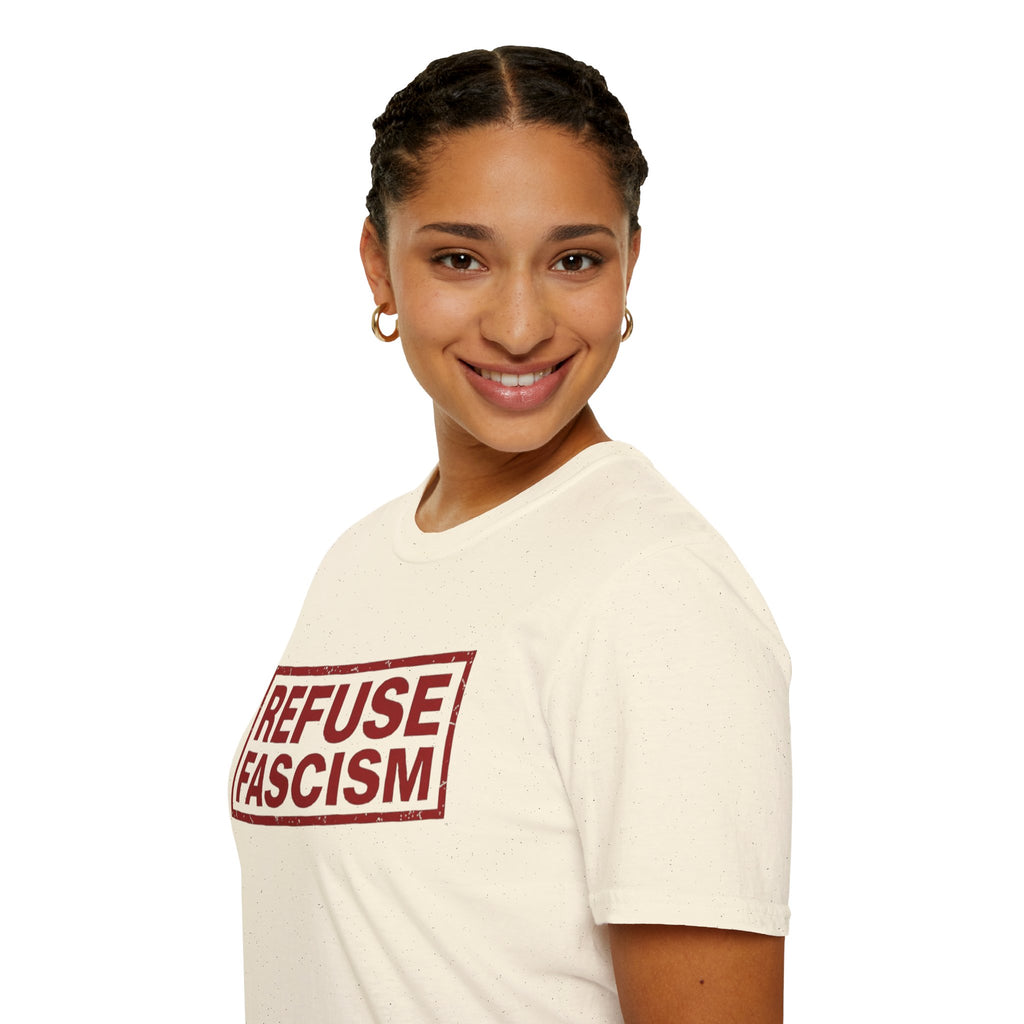 Refuse Fascism Tee — Political Protest Graphic T-Shirt