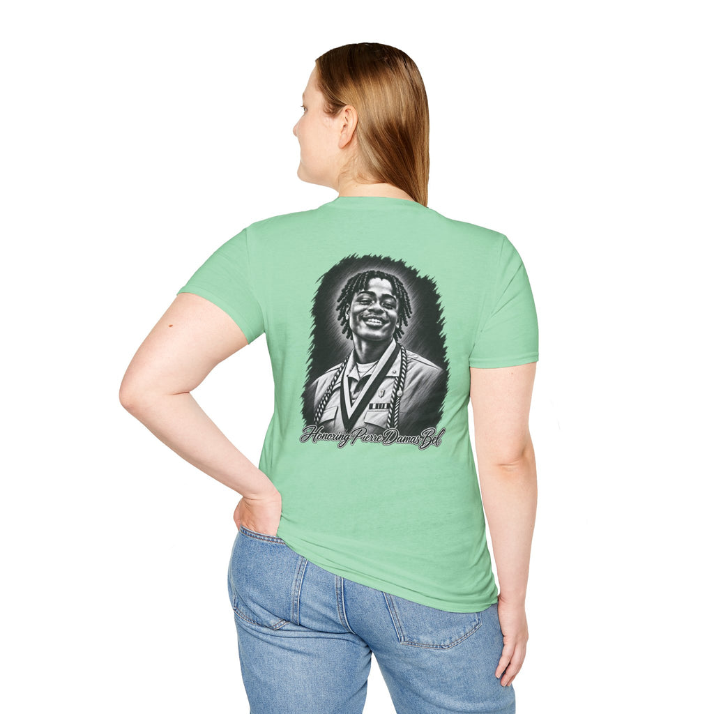 Portrait Front and Back - In Memory of Pierre Damas Bel T-Shirt