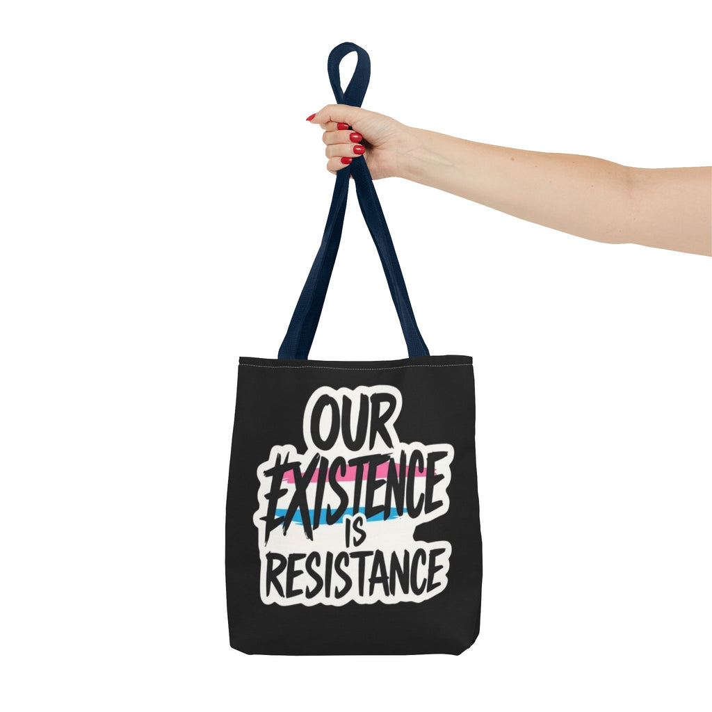 Our Existence Is Resistance Trans Protest Tote Bag