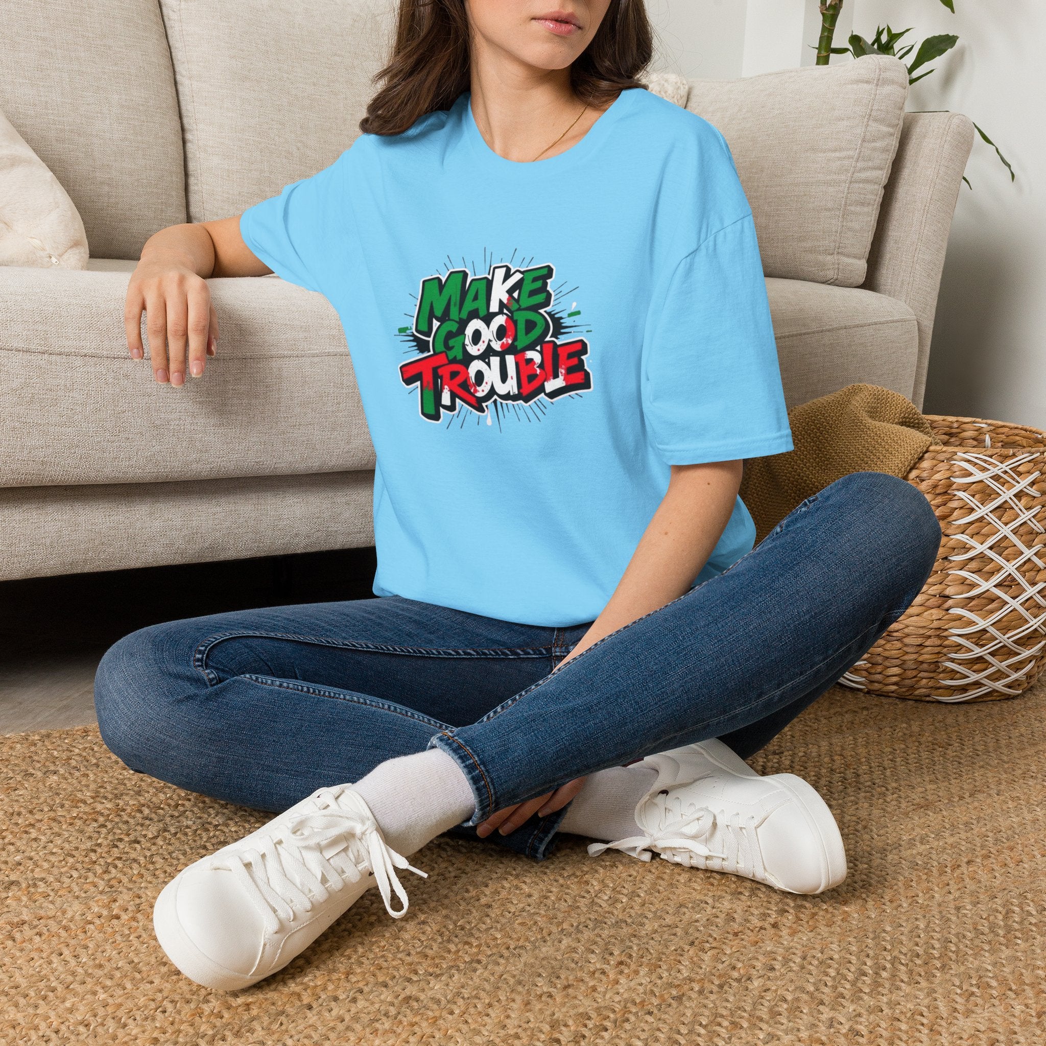 Make Good Trouble T-shirt  Fun Graphic Tee for Activists & Trendsetters