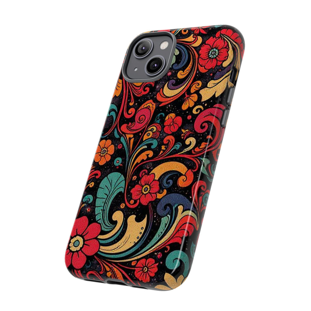 Floral Paisley Tough Case for iPhone — Vibrant Protective Phone Cover
