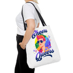 Cheers to the Queers Design LGBTQIA+ themed Tote bag