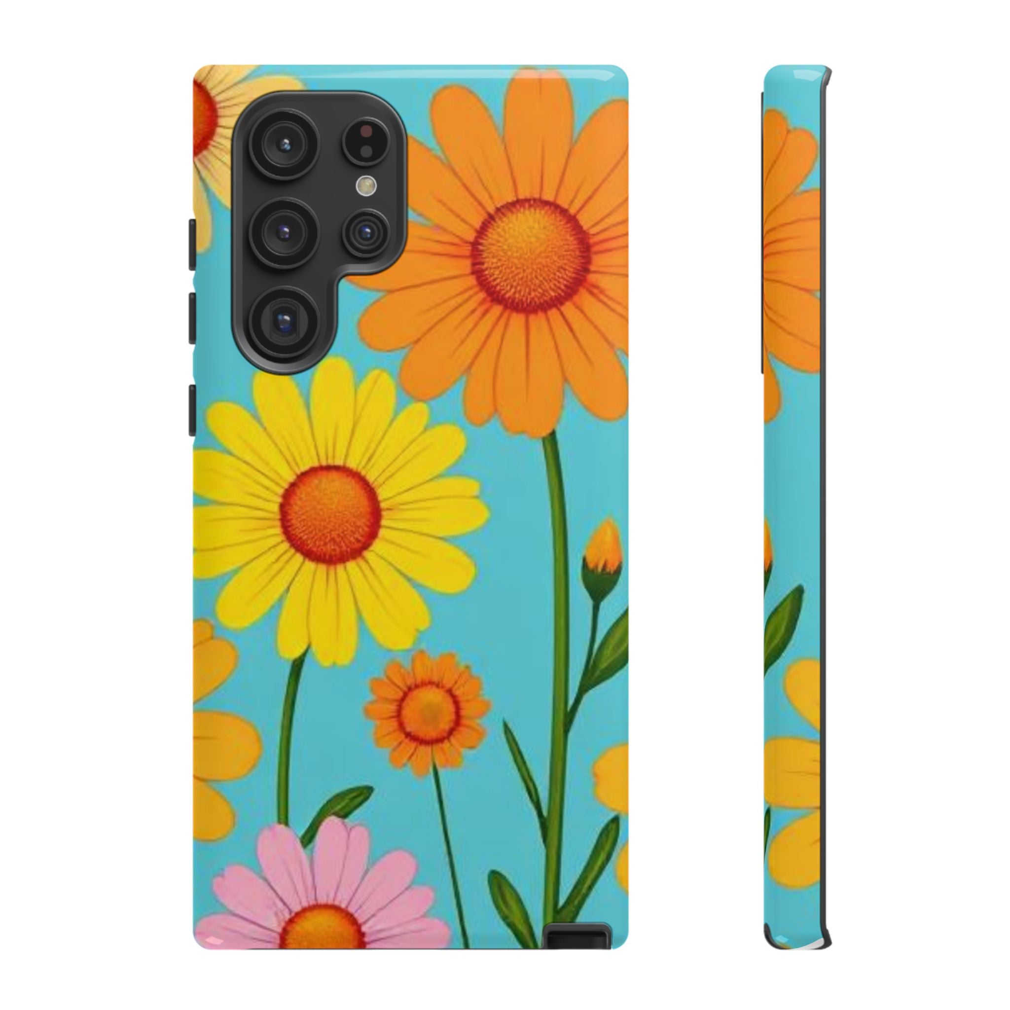 Floral Daisy Tough Case for Android