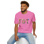 FDT Bold Floral Typography T-Shirt