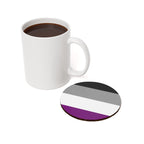 Pride Cork Back Coaster - Asexual Flag Design | Perfect for Home Decor & Gifts