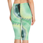Tie-Dye Capri Leggings for Women - Comfortable and Stylish Activewear
