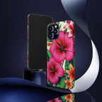 Tropical Hibiscus Phone Case for iPhone — Floral Tough Protective Cover