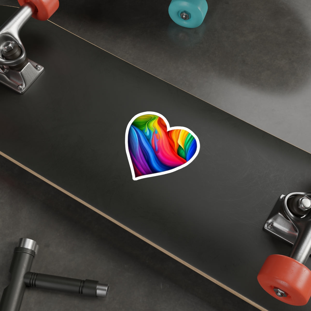Die-Cut Stickers - Rainbow Heart