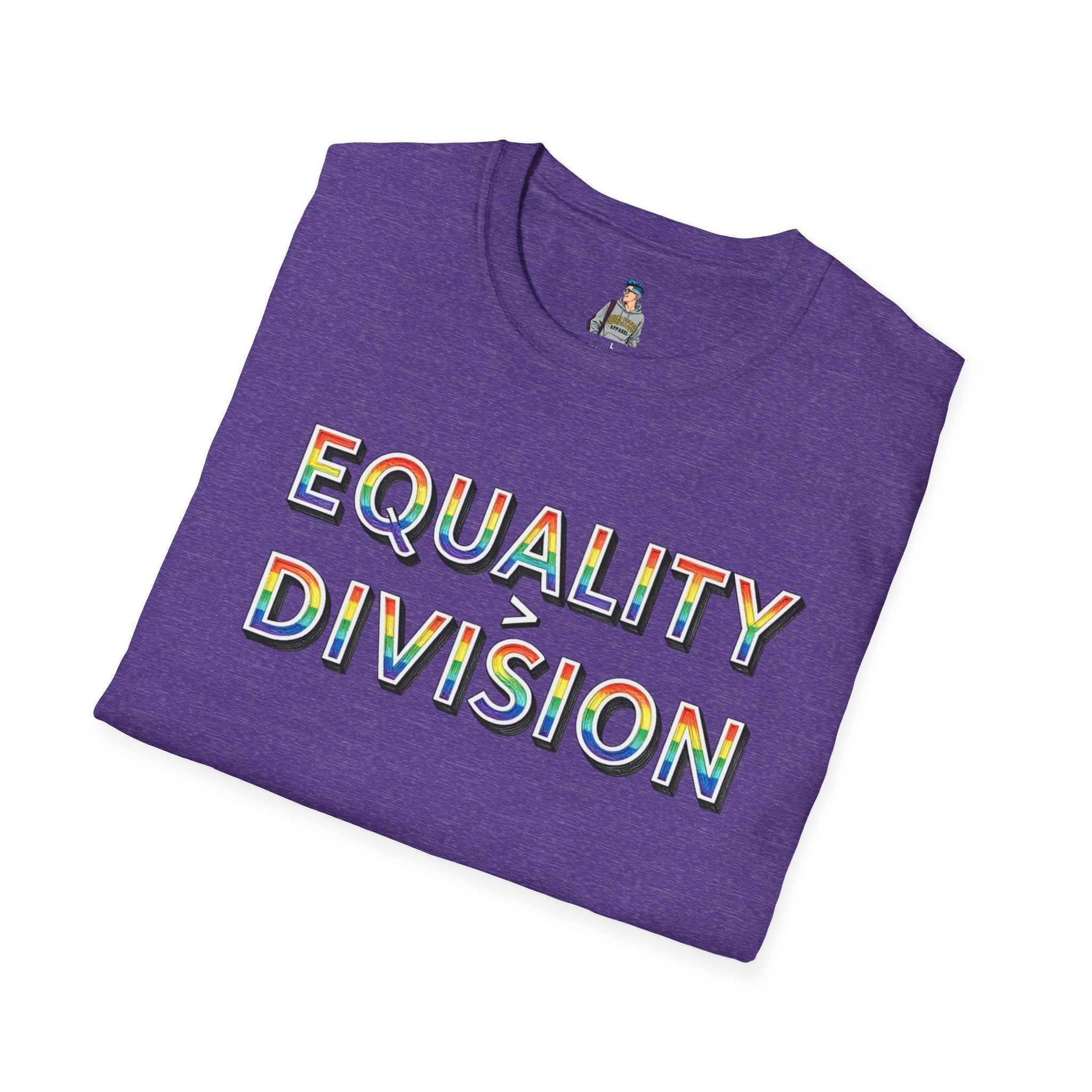 Equality is Greater Than Division T-Shirt — Rainbow Pride Graphic Tee