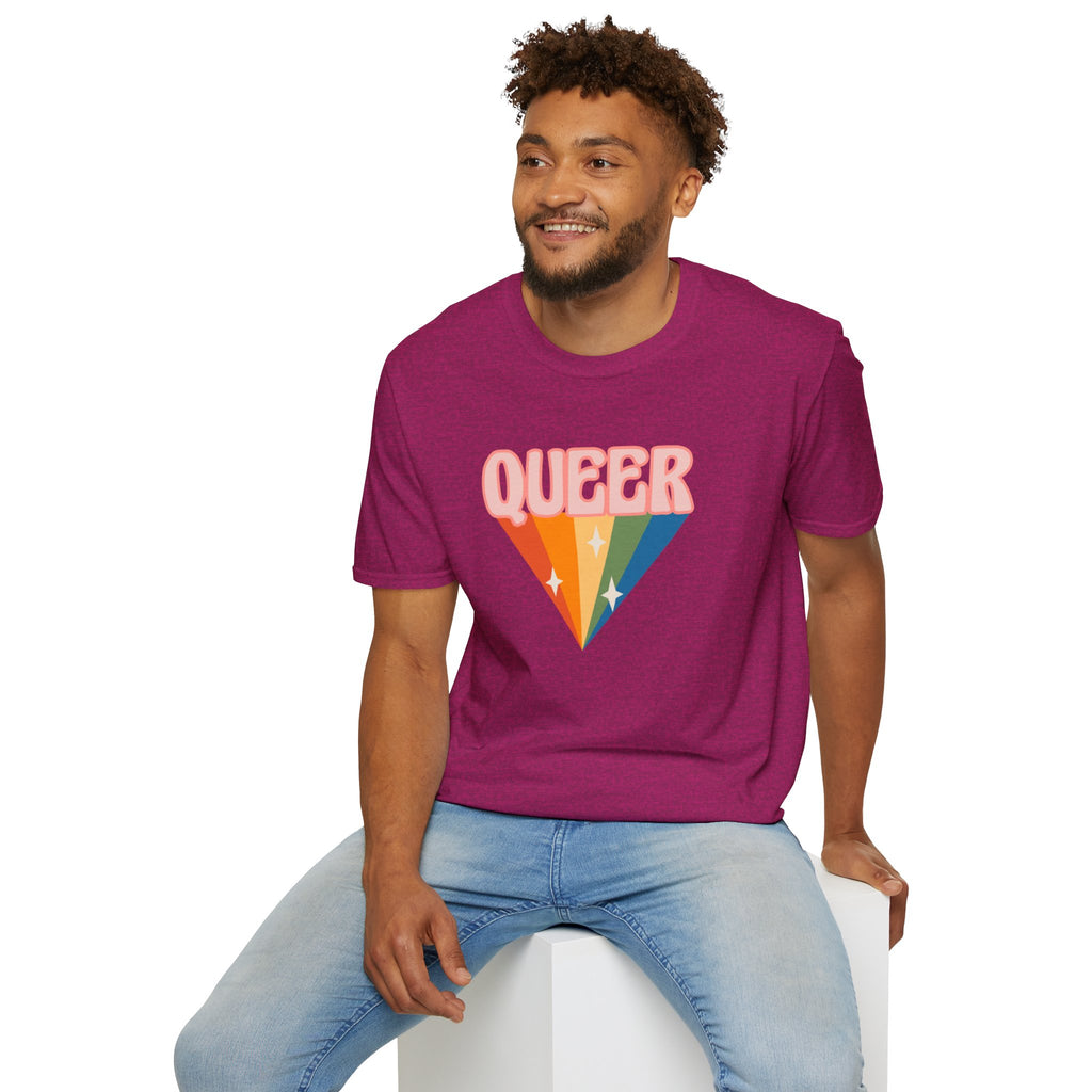 Queer Rainbow Sparkle Pride Tree Las Vegas T-Shirt