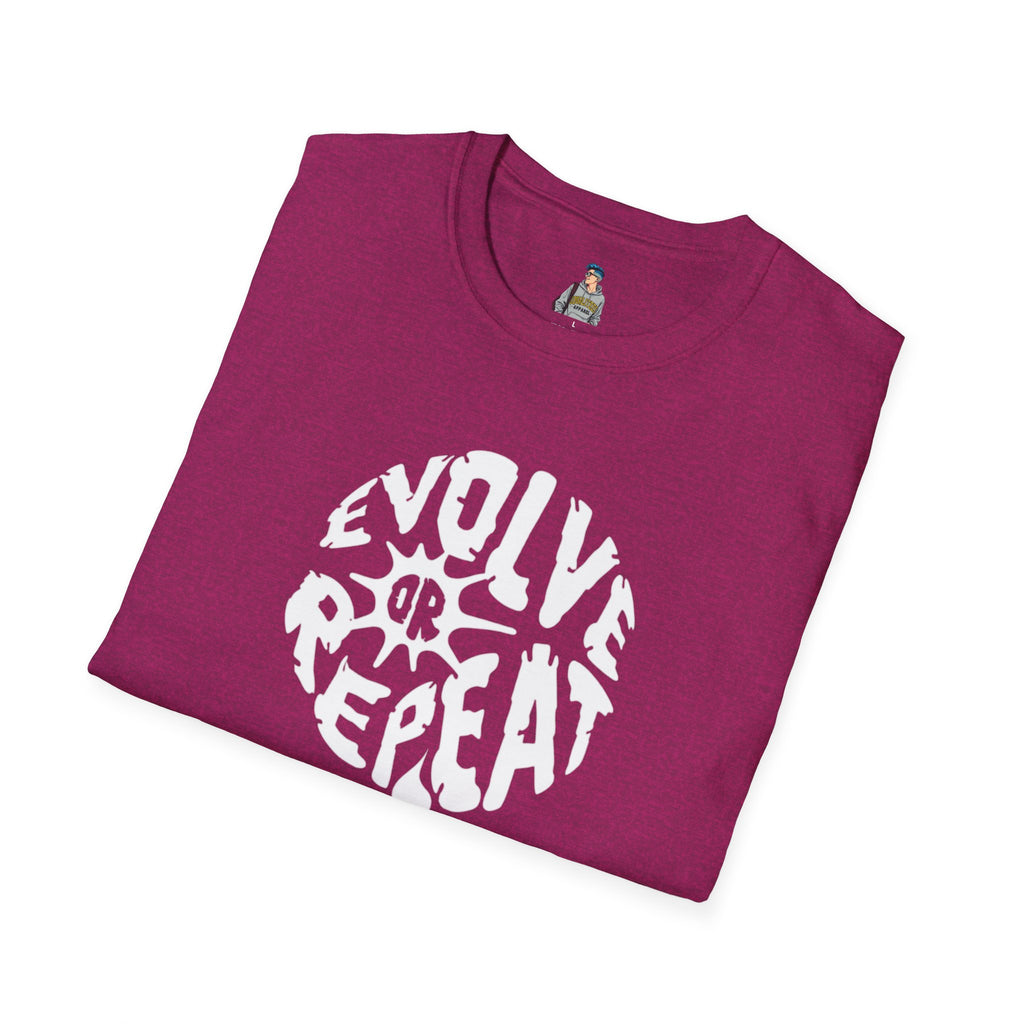 Evolve or Repeat Unisex Softstyle T-Shirt - Modern Inspirational Tee