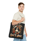 Love Costs Nothing, Give It Away Flag Tote Bag