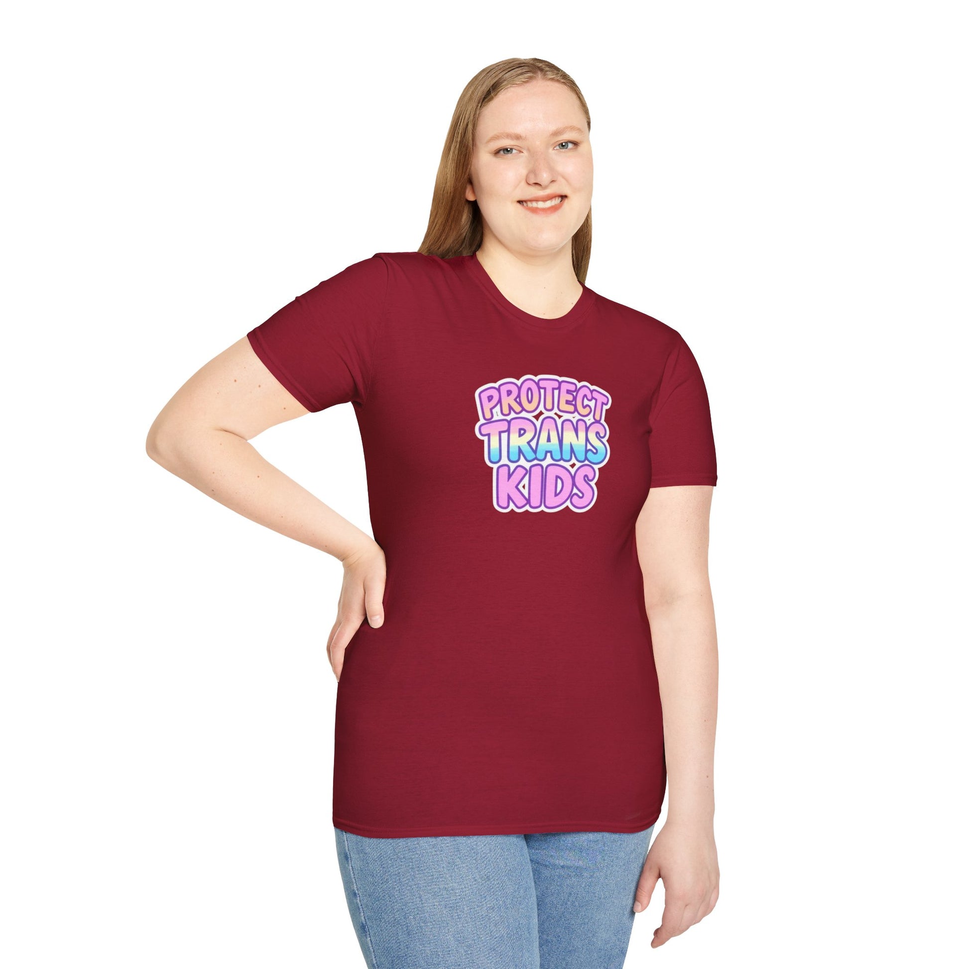 Unisex Softstyle T-Shirt - Protect Trans Kids Tee