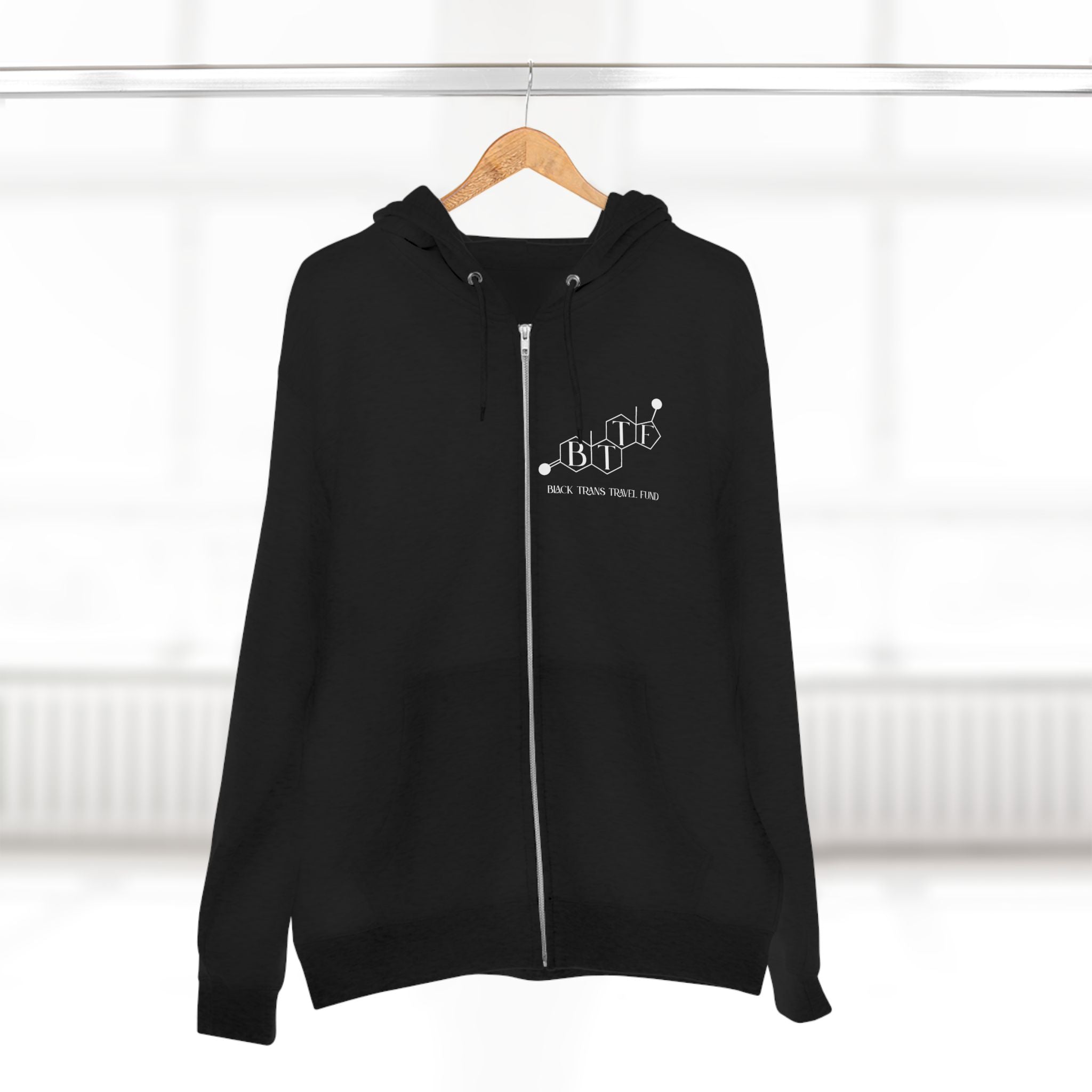 BTTF - Black Trans Travel Fund Unisex Zip-Up Hoodie