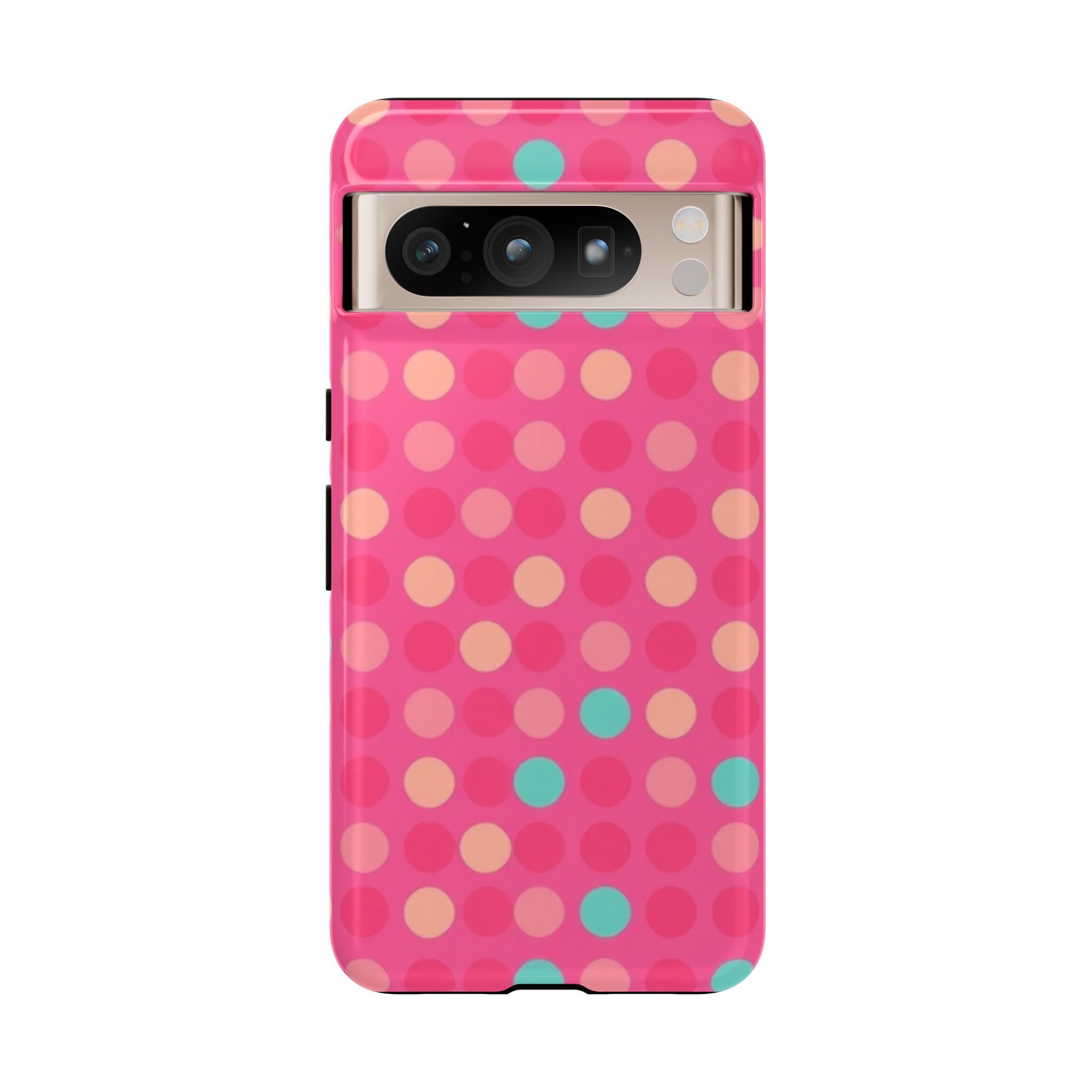 Android OR iPhone Protective Cases - Retro Polka Dots Pattern Tough Case