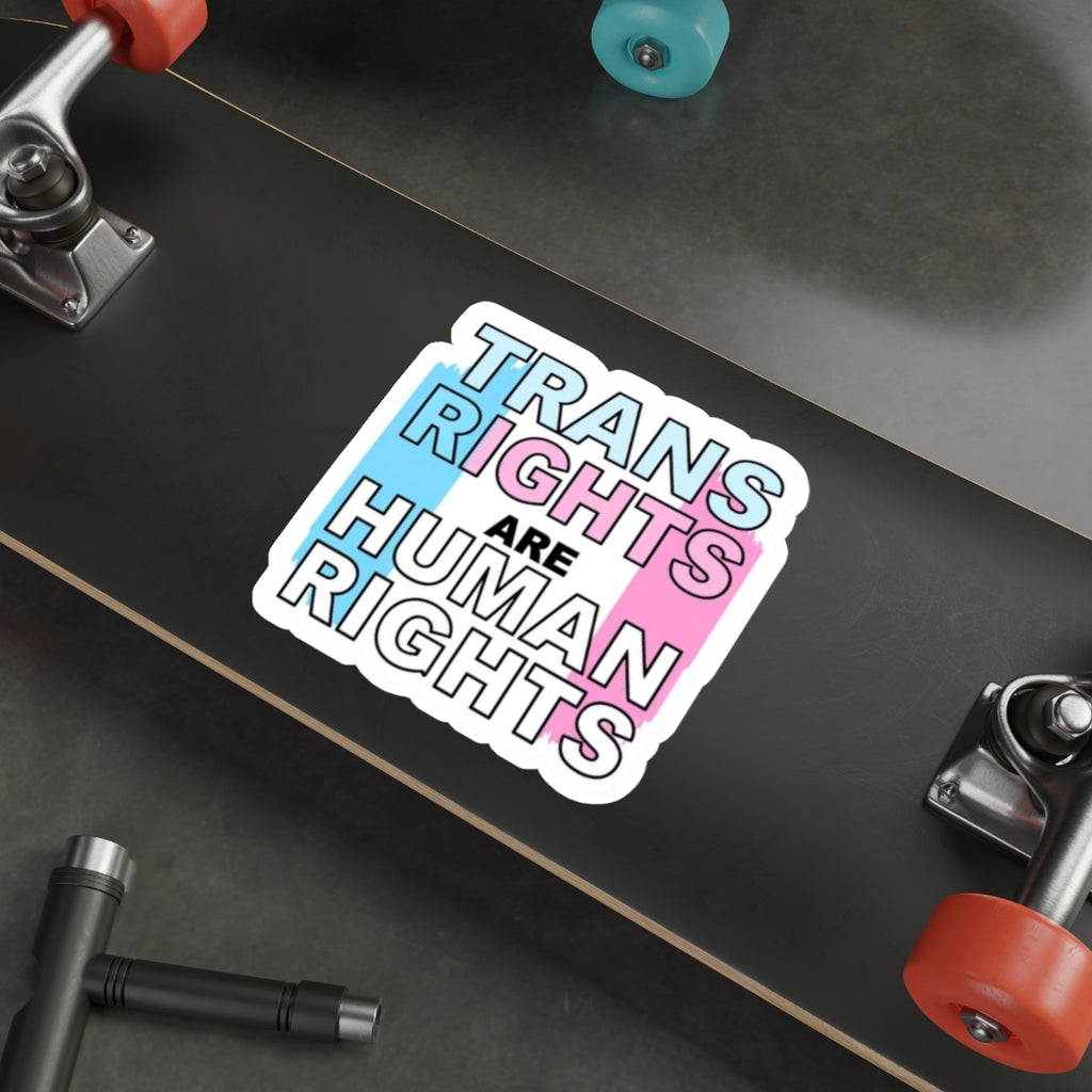 Die-Cut Stickers - TRANS RIGHTS ARE HUMAN RIGHTS