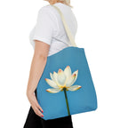 White Lily on Canvas Design - Tote Bag