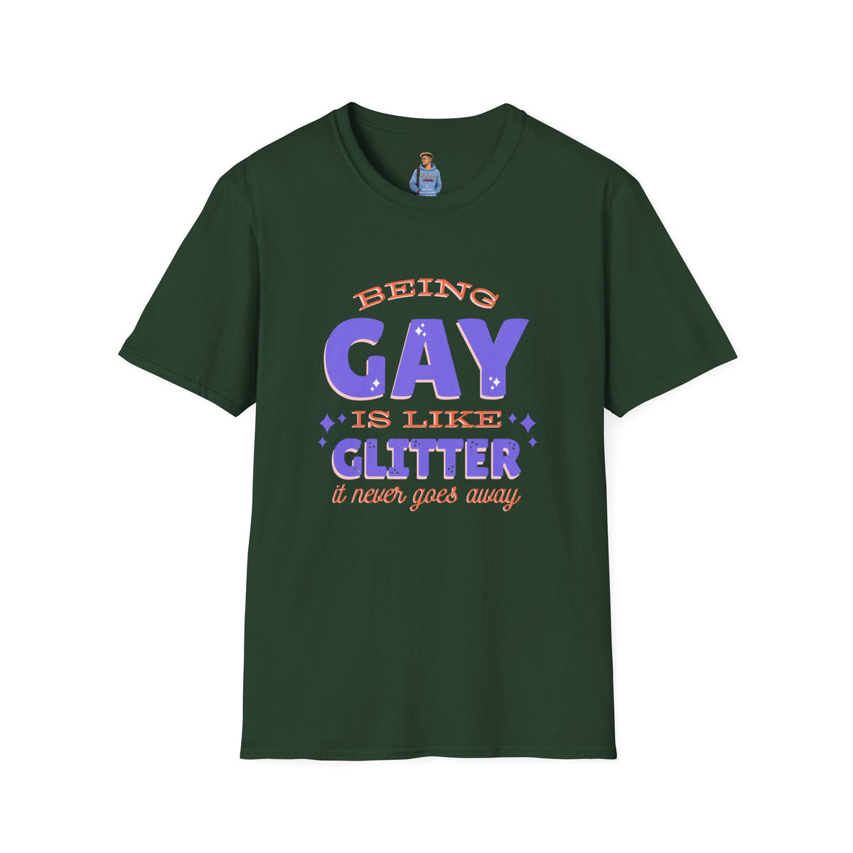 Being Gay Is Like Glitter Pride Tree Las Vegas T-Shirt