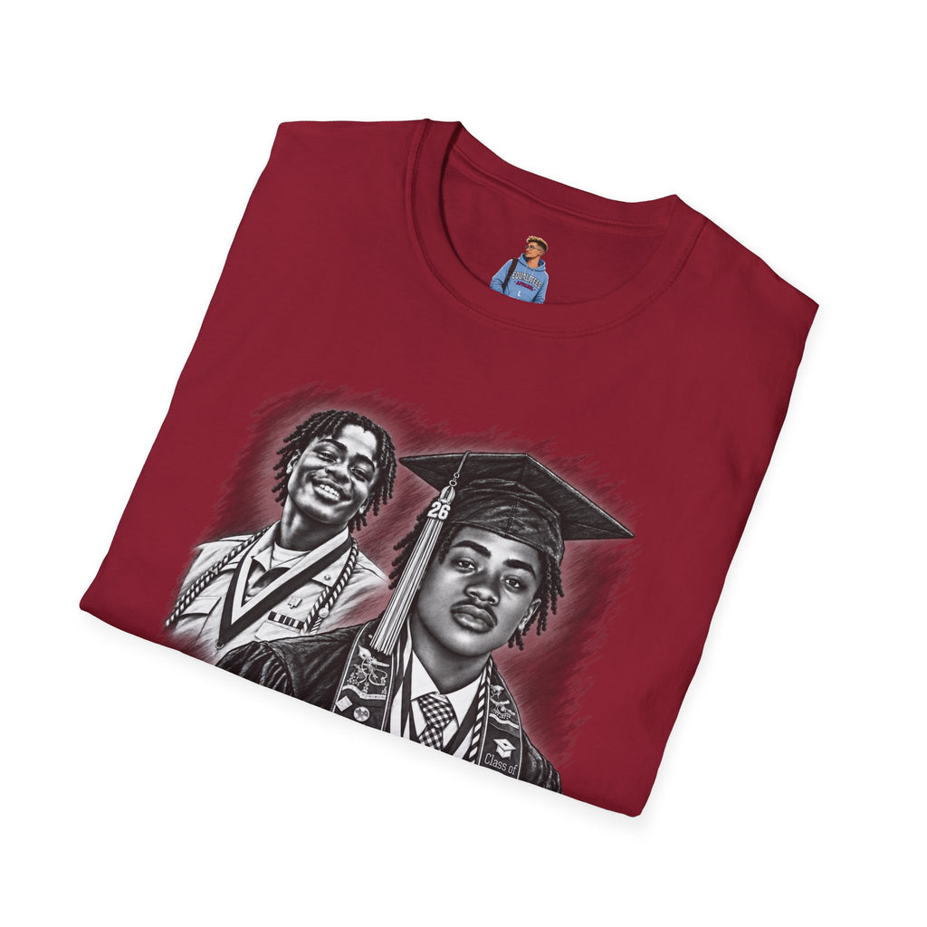 Double Portrait Front - In Memory of Pierre Damas Bel T-Shirt