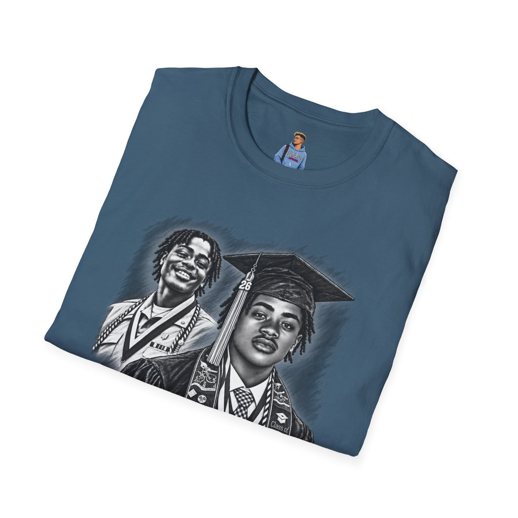 Double Portrait Front - In Memory of Pierre Damas Bel T-Shirt