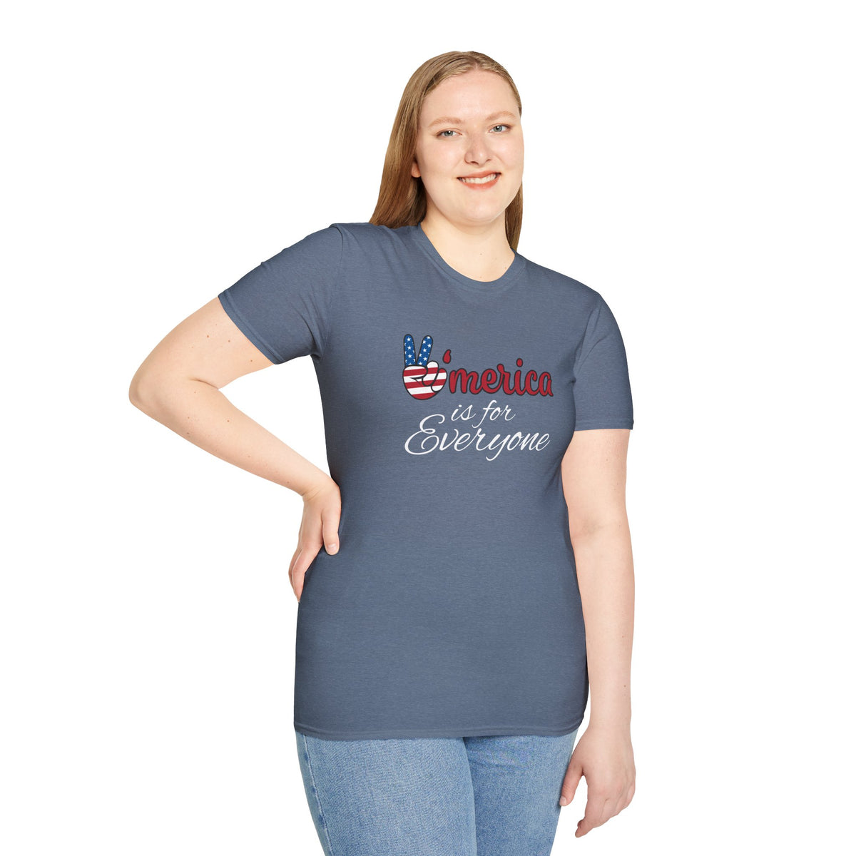 'Merica is for Everyone - Softstyle Unisex T-Shirt