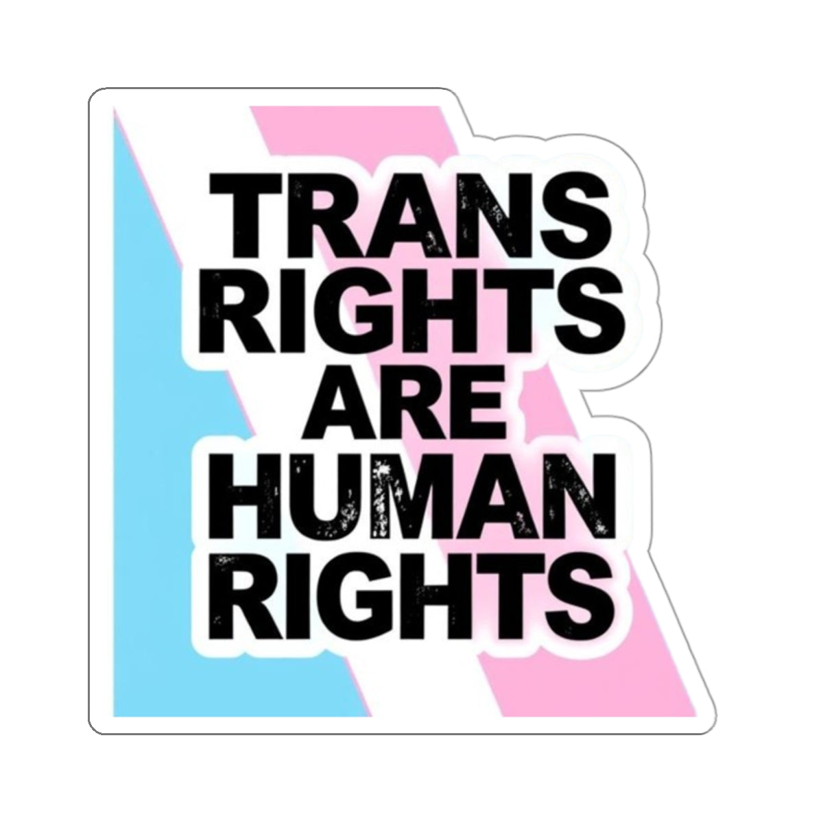 Die-Cut Stickers - TRANS RIGHTS ARE HUMAN RIGHTS